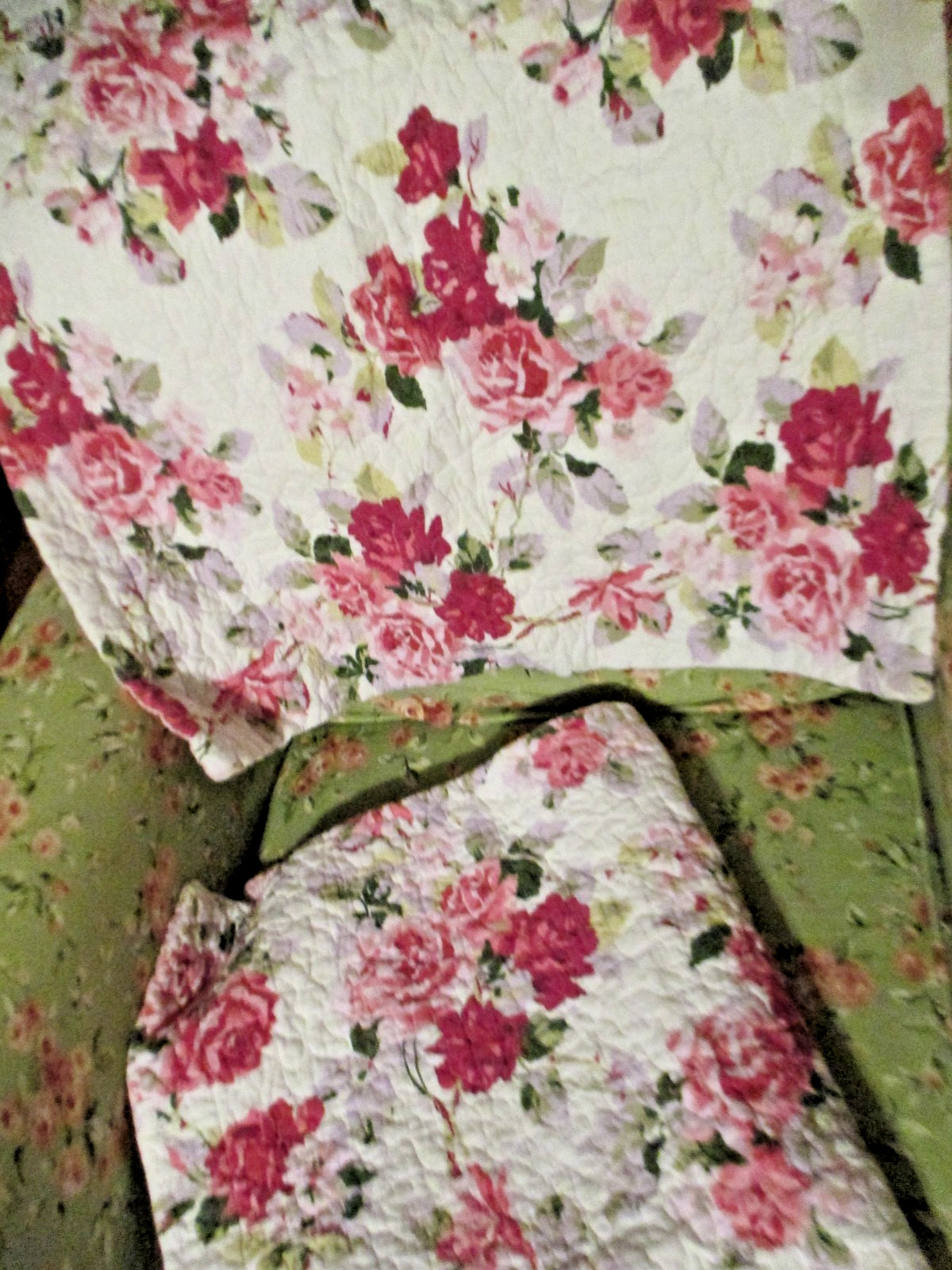 2 Laura Ashley Lidia Standard Pillow Shams Cotton English Country Cottage gallery