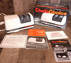 Chefs Choice 320 Diamond Hone Sharpener FlexHone/Strop Open Box Please Read