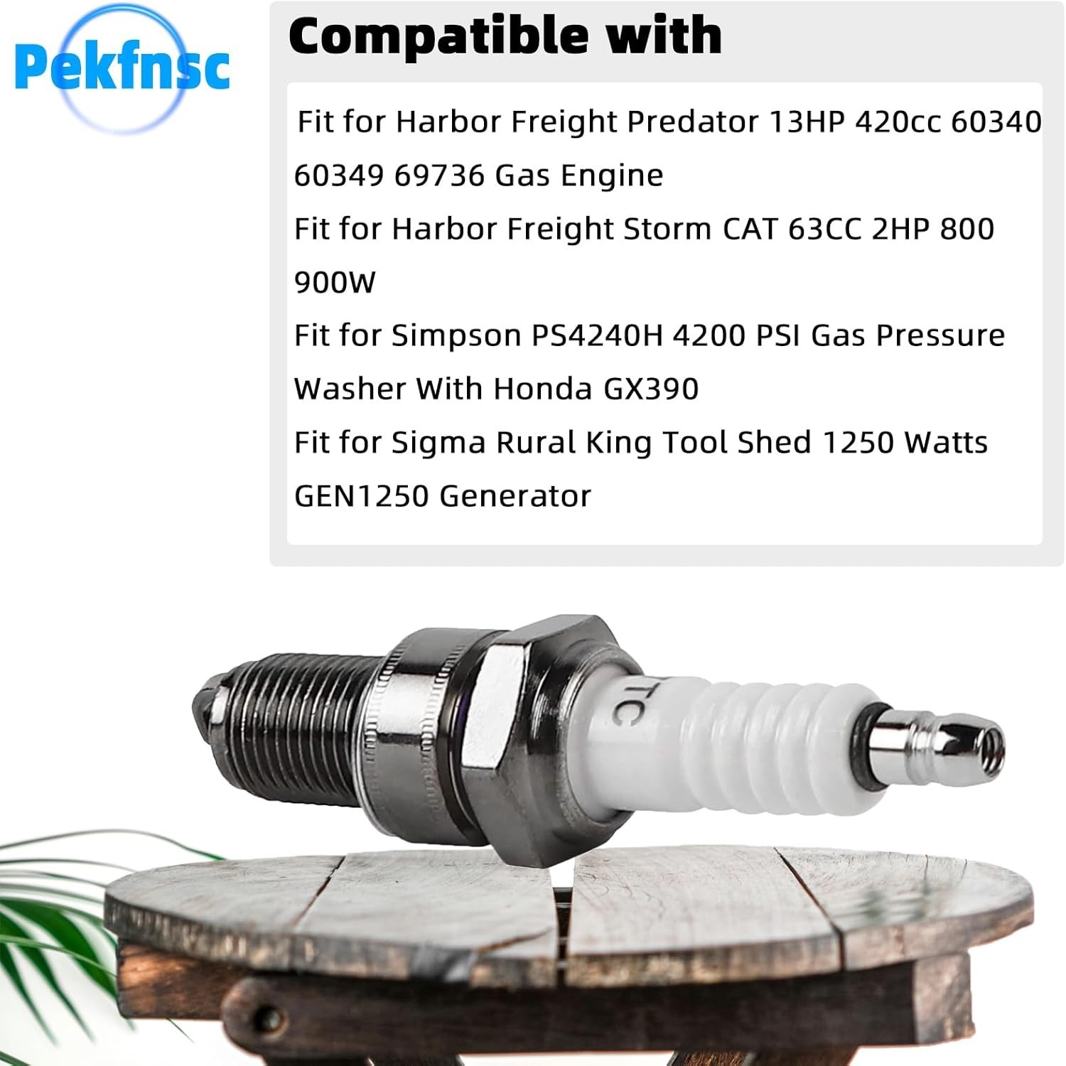 F7TC Spark Plug Fit for Harbor Freight Predator 6.5HP 212cc 13HP 420cc Gas Engin gallery