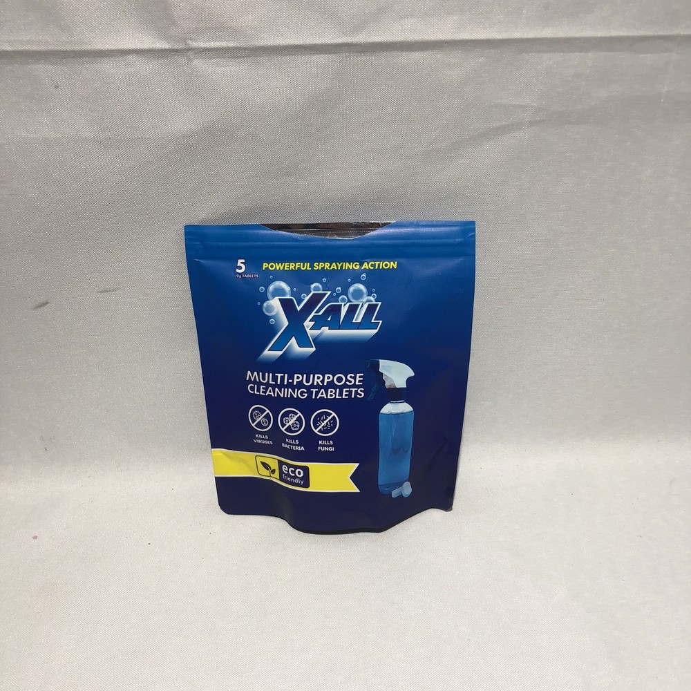 X-ALL Multipurpose Cleaning Tablets Exp: 09/2027 READ ITEM DESCRIPTION