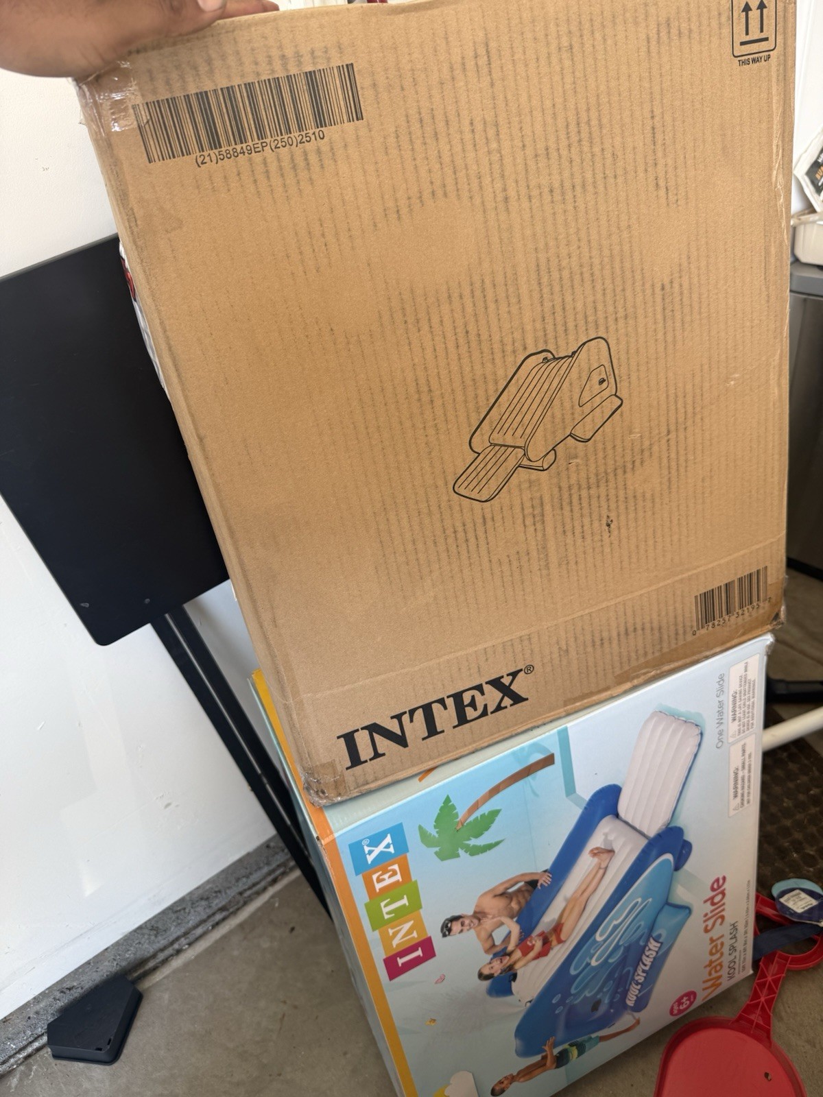 NEW Intex 58849EP Kool Splash Inflatable Play Swimming Pool Water Slide, Blue gallery