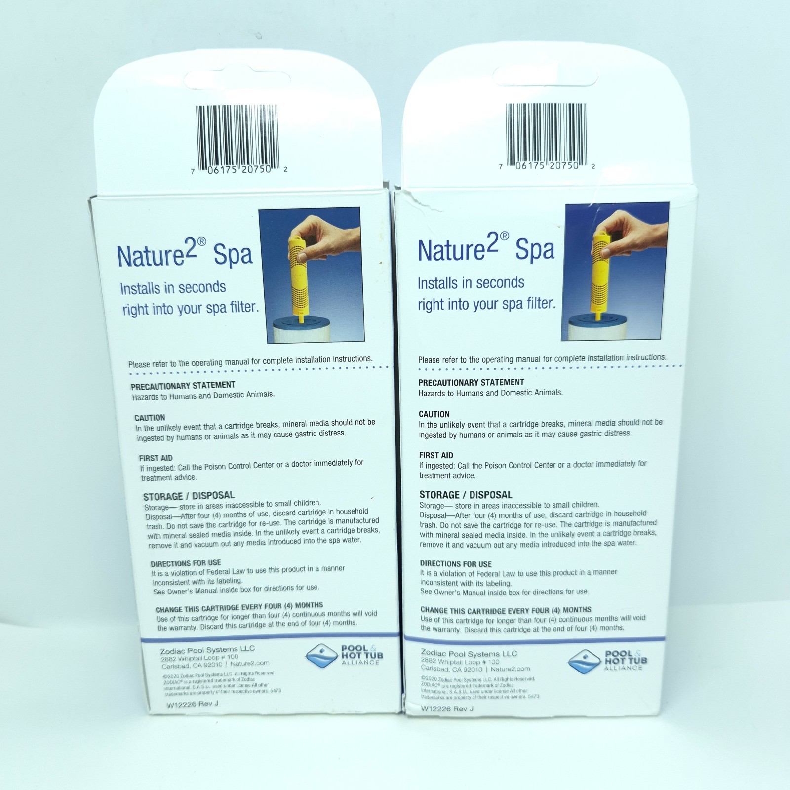 Nature2 Spa Stick (W20750 Spa's Filter Cartridge 500 Gallons Lot of 2 Open Box gallery