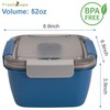 Freshmage Salad Lunch Container To Go, 52-oz Bowls with 3 Blue-52oz gallery