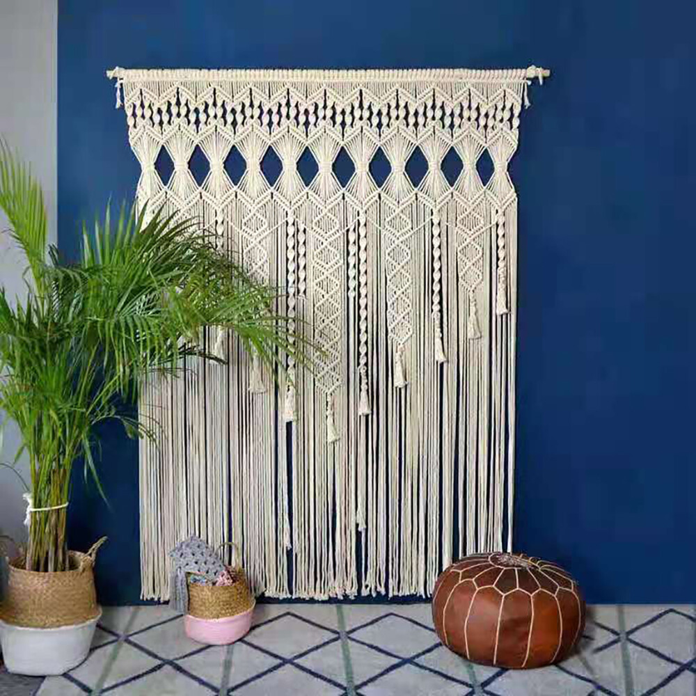 Large Macrame Wall Hanging Hand Woven Tapestry Bohemian Boho Chic Art Home Decor gallery