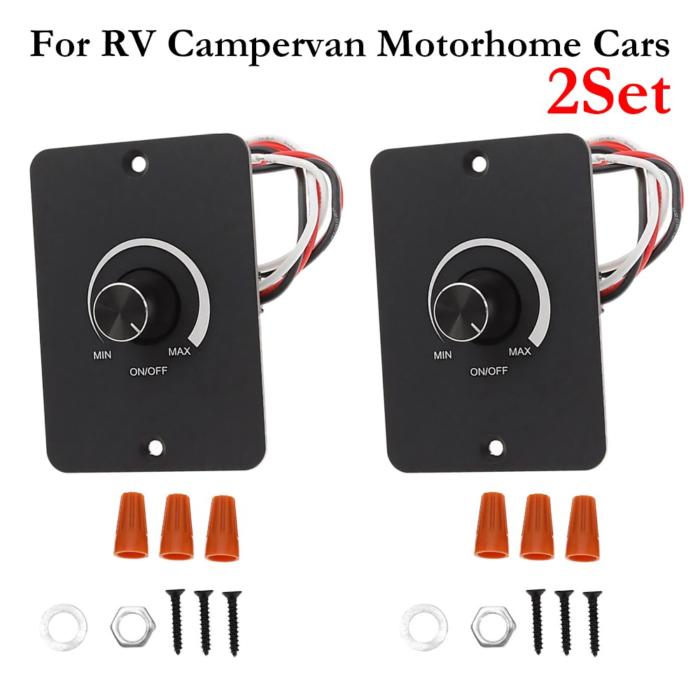 DC 12V Dimmer Switch PWM LED For RV Campervan Motorhome Cars Lights Lamp Boat 2X gallery