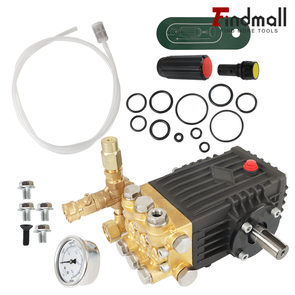 Findmall Pressure Power Washer Pump 24mm Solid Shaft 3600 PSI 4.9GPM Belt Drive gallery