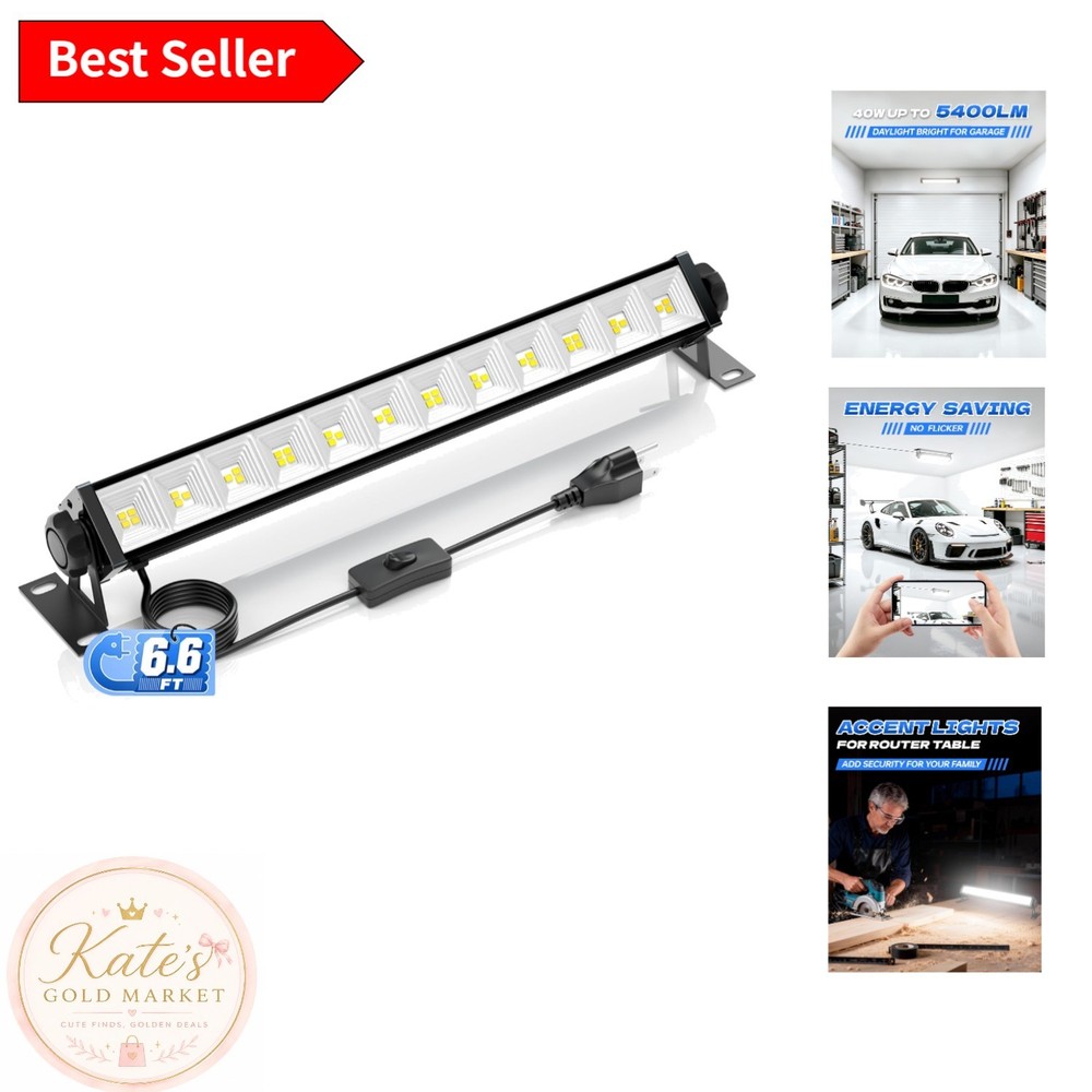 Versatile 40W LED Work Light - 5400 Lumens, Energy Saving Daylight Coverage