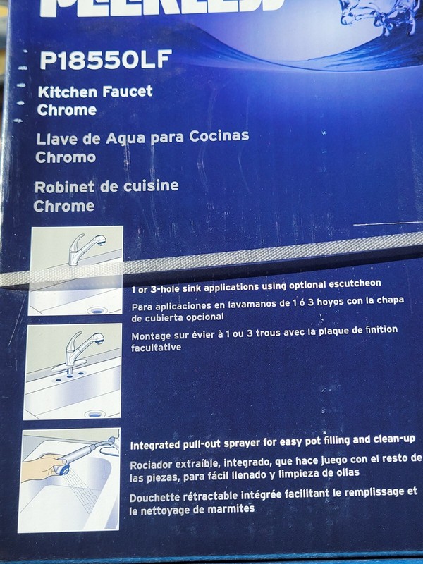 Peerless Chrome Choice Single Handle Kitchen Pull-Out Faucet P18550LF gallery