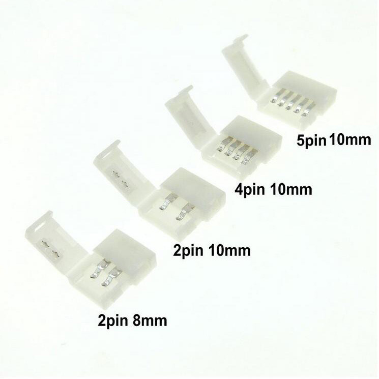 2Pin 3Pin 4Pin 5Pin 8mm 10mm Solderless Connector Clip 5050 5630 2835 LED Strip gallery