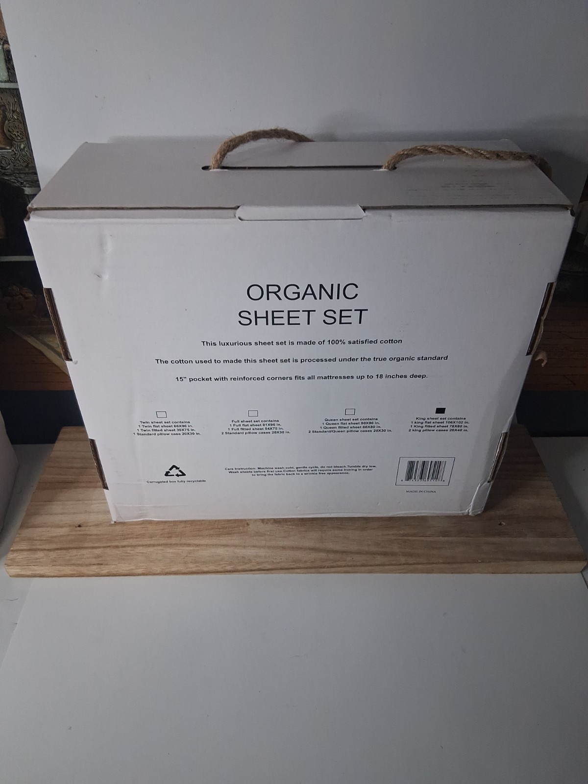 Tree Organic King Sheet Set 2000 In Dark Yellow gallery
