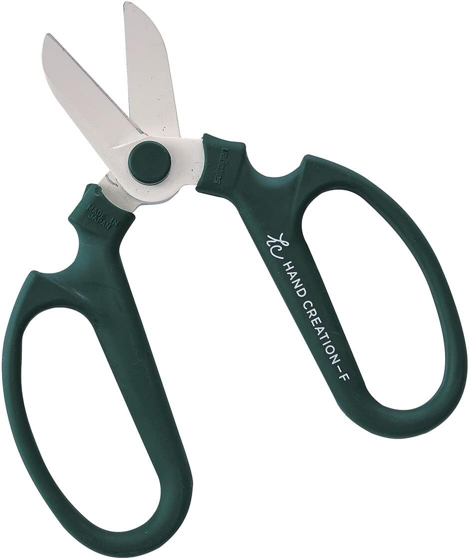 Sakagen Hand Creations Flower Shears Scissors F-170 - Moss Green Classic Style gallery