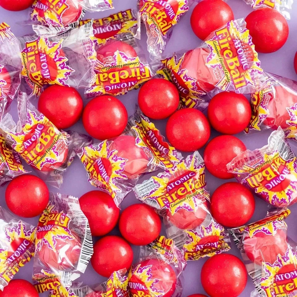 Wonka Atomic Fireball Candy Cinnamon Flavor Individually Wrapped 7.5 G 240 Ct gallery