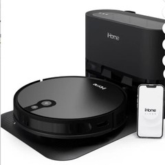 iHome AutoVac Eclipse Pro Robot Vacuum, Auto Empty Base, Ultra Suction, 120 Min