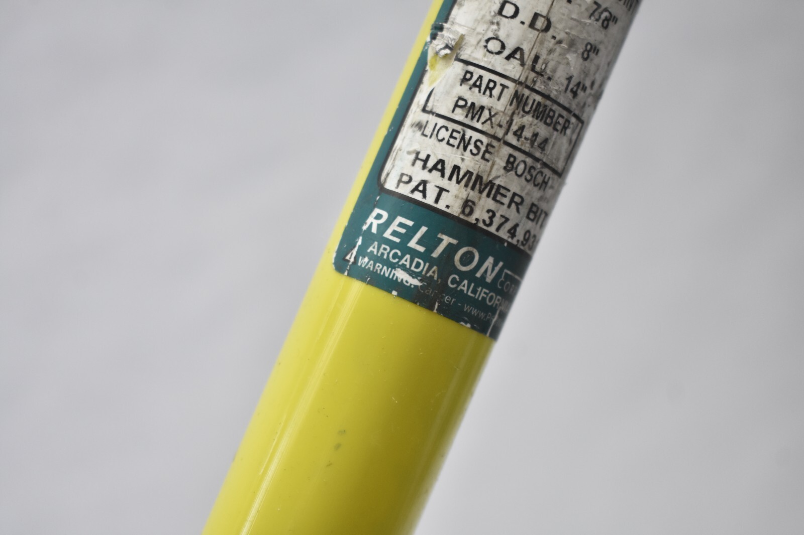 Relton PMX-14-14 7/8" x 8" Pyramid Point SDS-Max Hammer Bit Tool Spiral Flute gallery