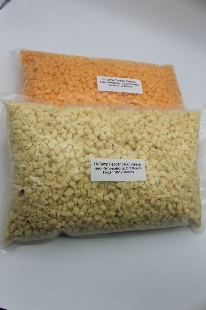 5 lb ¼” Diced High Temp Cheese Cheddar-Pepper Jack-Mozzarella-Ghost Pepper, Meat
