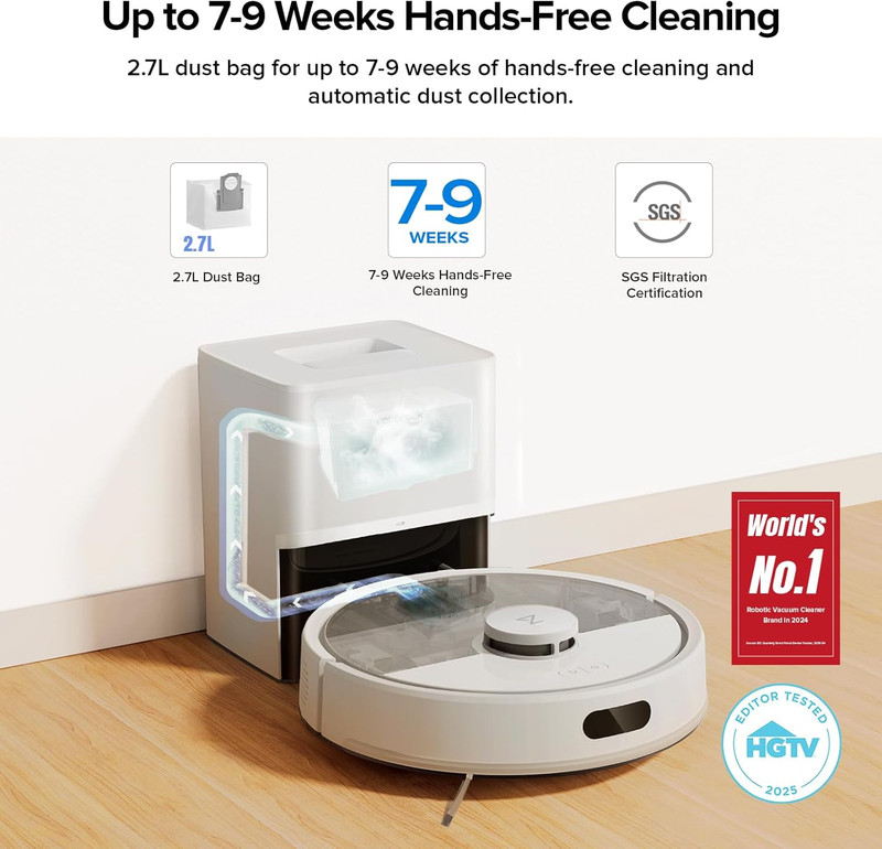 roborock Q7 M5+ Robot Vacuum and Mop, Upgraded from Q5 Max+, Up to 7-9 Weeks Sel gallery