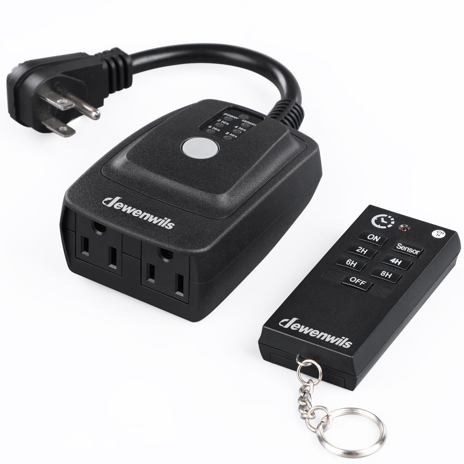 DEWENWILS Outdoor Light Sensor Timer with Remote Plug in Outlet Timer Waterproof gallery