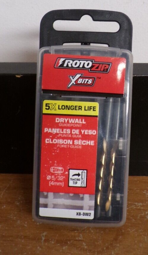 NEW ROTOZIP XB DW2 DRY WALL 5/32" XBITS 2 PACK gallery