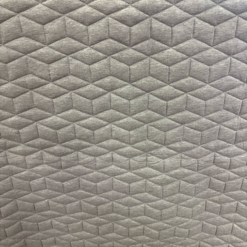 Queen Comforter, Reversible Plush Blanket w Diamond Stitching Design Gray, White gallery