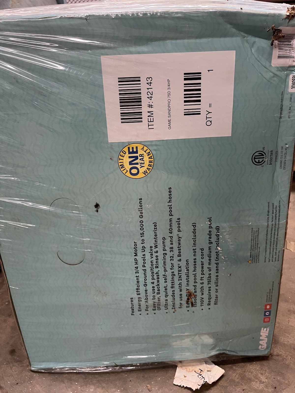 SandPro 35D Sand Filter System for Above Ground Pools New In Box gallery
