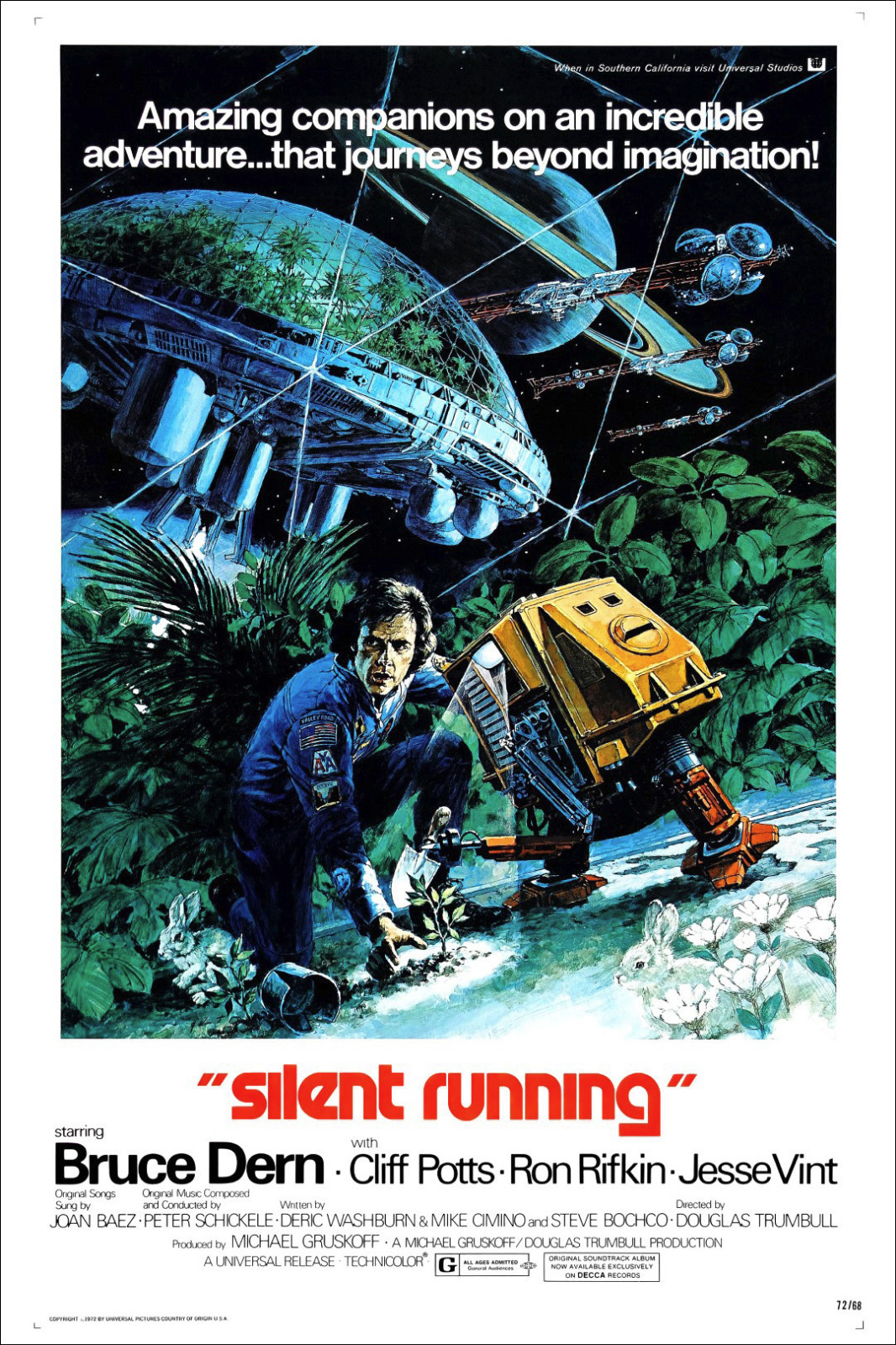 SILENT RUNNING 1972 70s OFFICIAL ORIGINAL CINEMA MOVIE PRINT PREMIUM POSTER gallery
