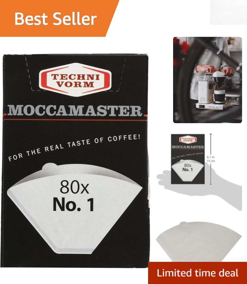 80 Count White Paper Filters for Technivorm's Cup-One Coffee Maker gallery