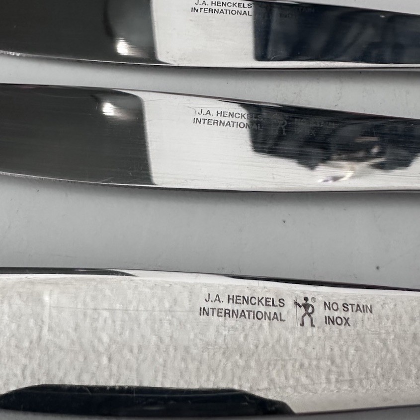 J A Heckles Alcea Pattern Knife Stainless Steel Lot Of 3 gallery