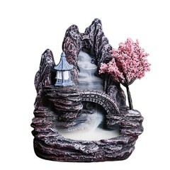 High Mountain Flowing Waterfall Backflow Incense Burner Home Fragrance9970
