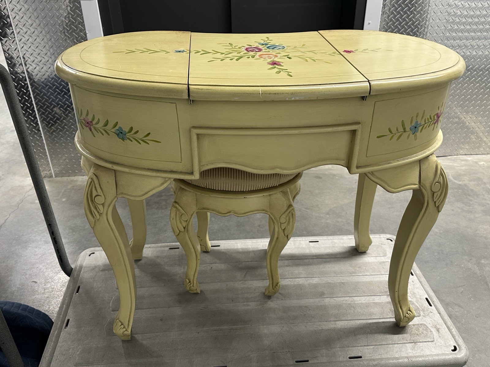 French Victorian Rocco Vanity Chrome Copper Gold Finish Shabby Chic Furniture gallery