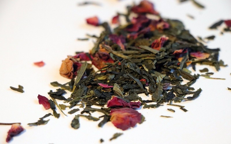 Organic Cherry Rose Sencha Green Tea gallery