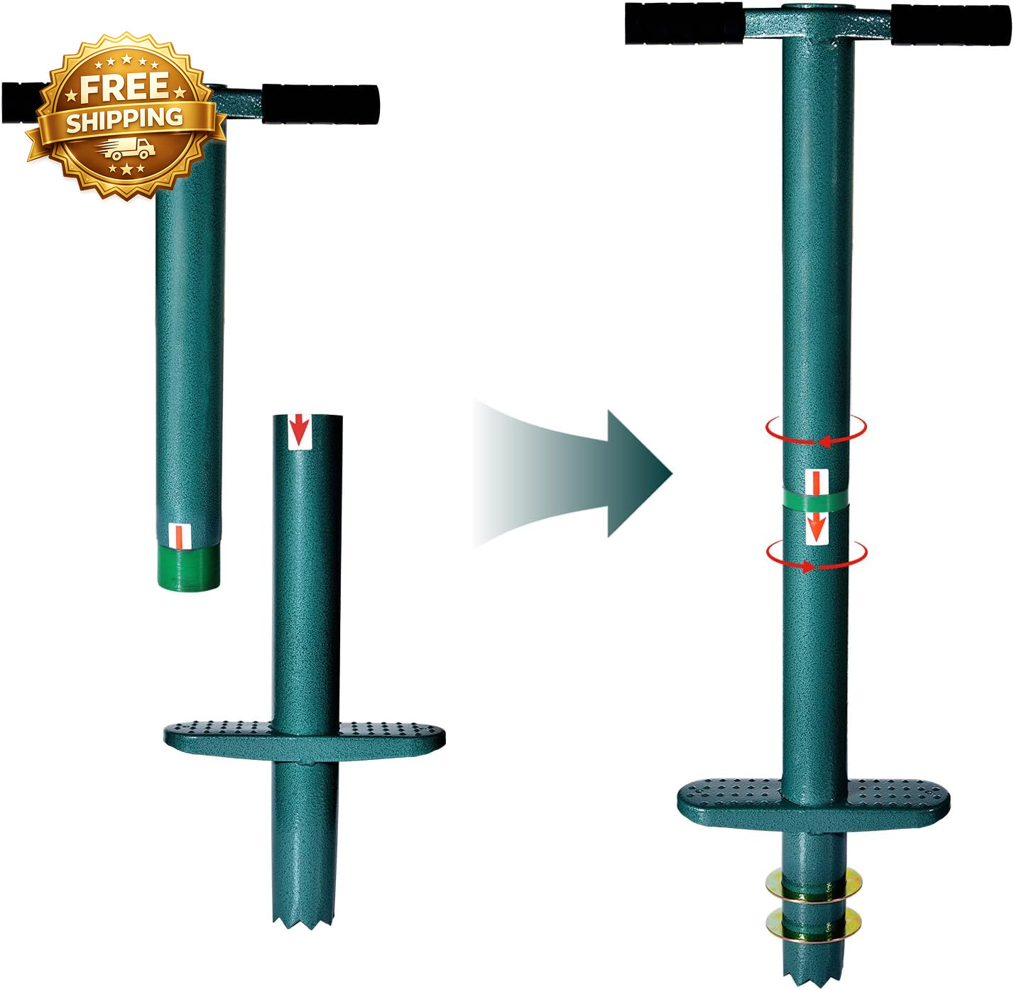 Sod Plugger Bulb Planter Planting Tool, Easy to Assemble Garden Trasnplanter gallery