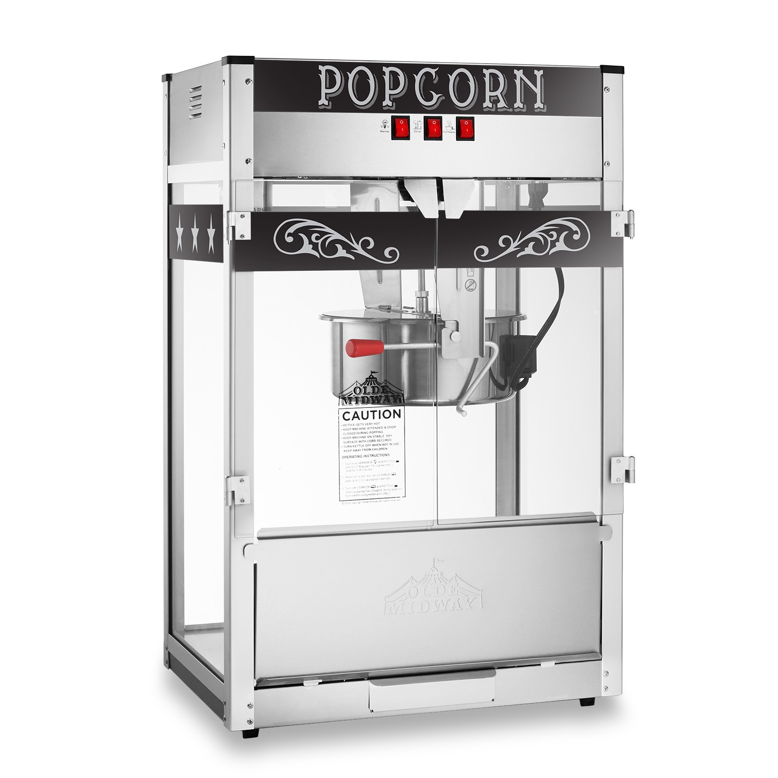 OPEN BOX - Commercial Popcorn Machine Maker Popper with Large 16-Ounce Kettle gallery