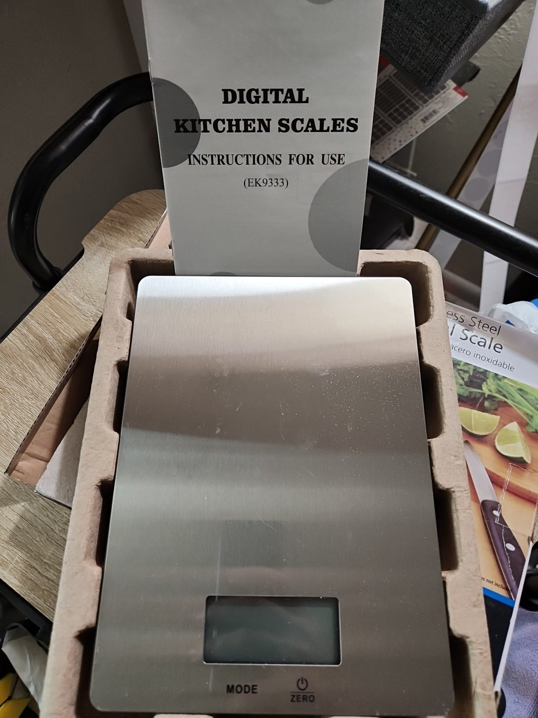Mainstays Digital Scale, Food Scale, Stainless Steel Platform, LCD 11 Lbs,5kg gallery
