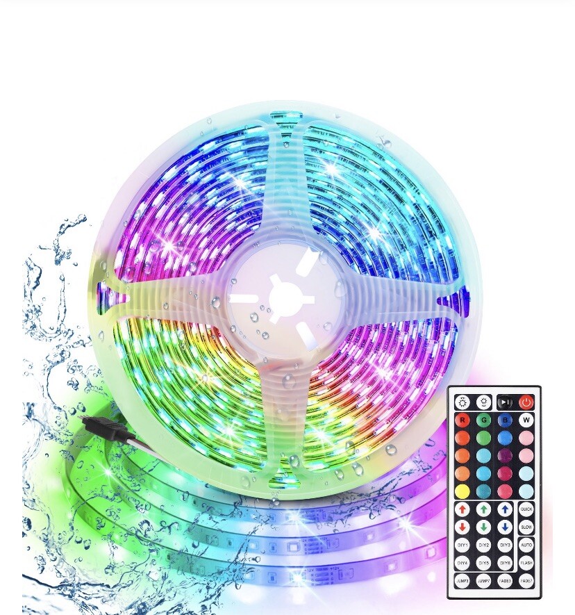 EEEkit 16.4ft 300 LED 3528SMD LED Strip Lights, Multi-Color Changing LED Rope Li gallery
