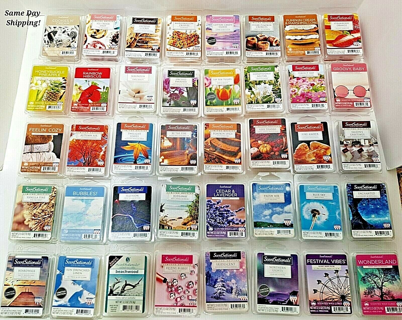 ScentSationals Wax Cubes U CHOOSE Limited Edition 6 Cubes 2.5oz SameDayShip #40S gallery