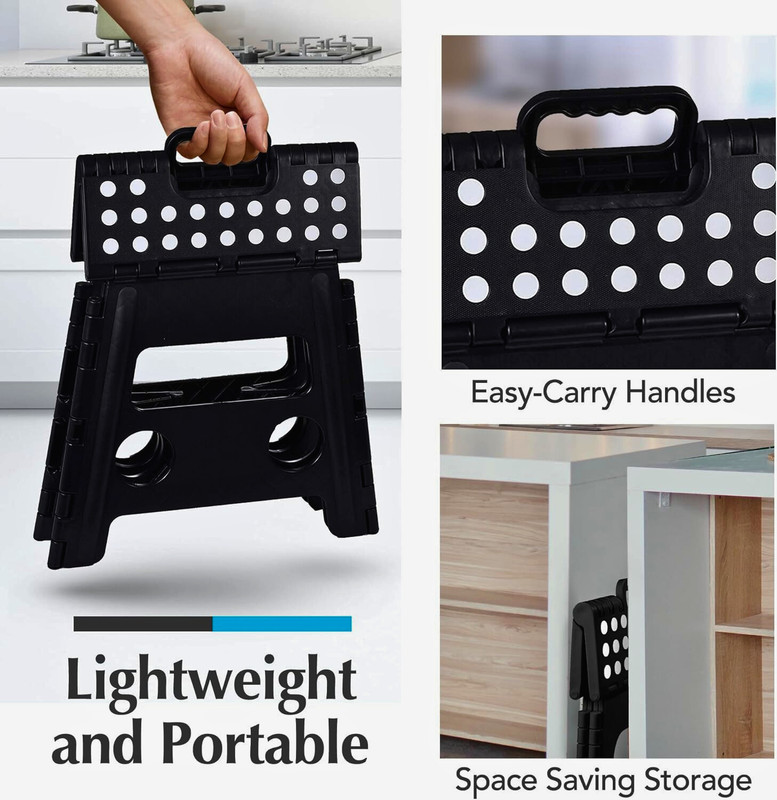 Collapsible Folding Plastic Kitchen Step Foot Stools with Handle gallery