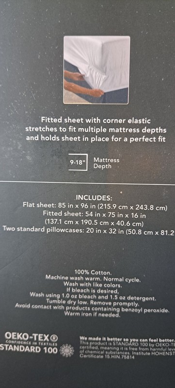 FULL SIZE SHEET SET 400 Thread Count Printed Performance 100% Cotton Threshold! gallery