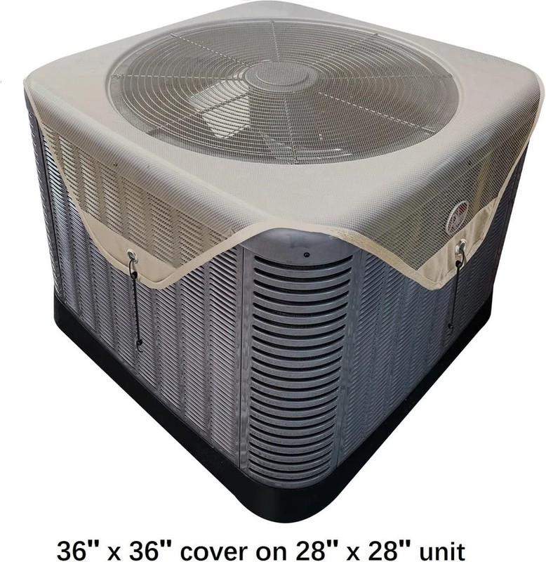 AC Unit Covers Outdoor, Air Conditioner Mesh Cover for Outside Units, Universal gallery