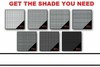 73% Woven Black Shade Cloth Sun Block 73% Tape All Sides Grommets 2' O/C gallery