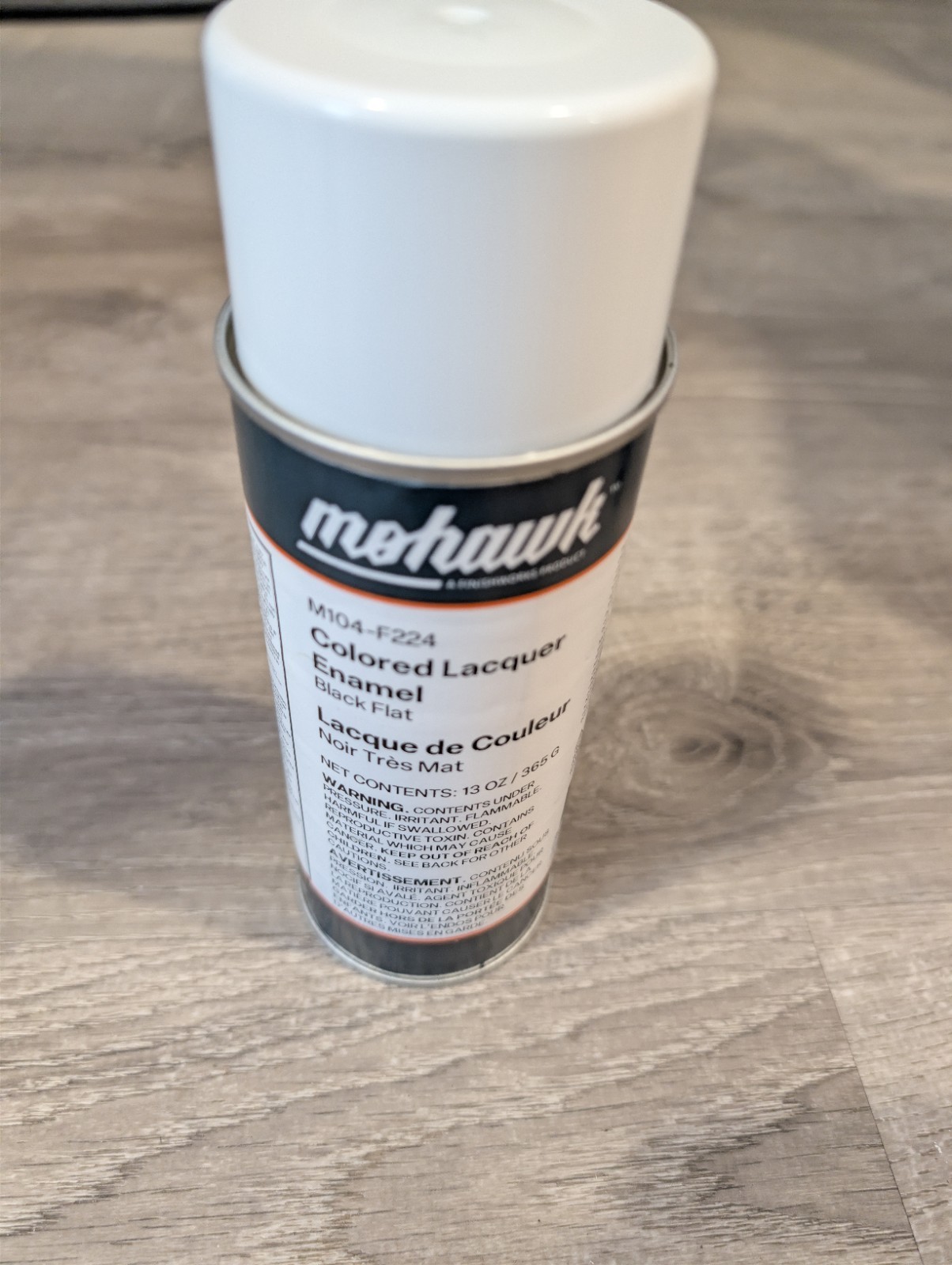 Mohawk Colored Lacquer Enamel Spray Paint Black Flat M104-F224 gallery