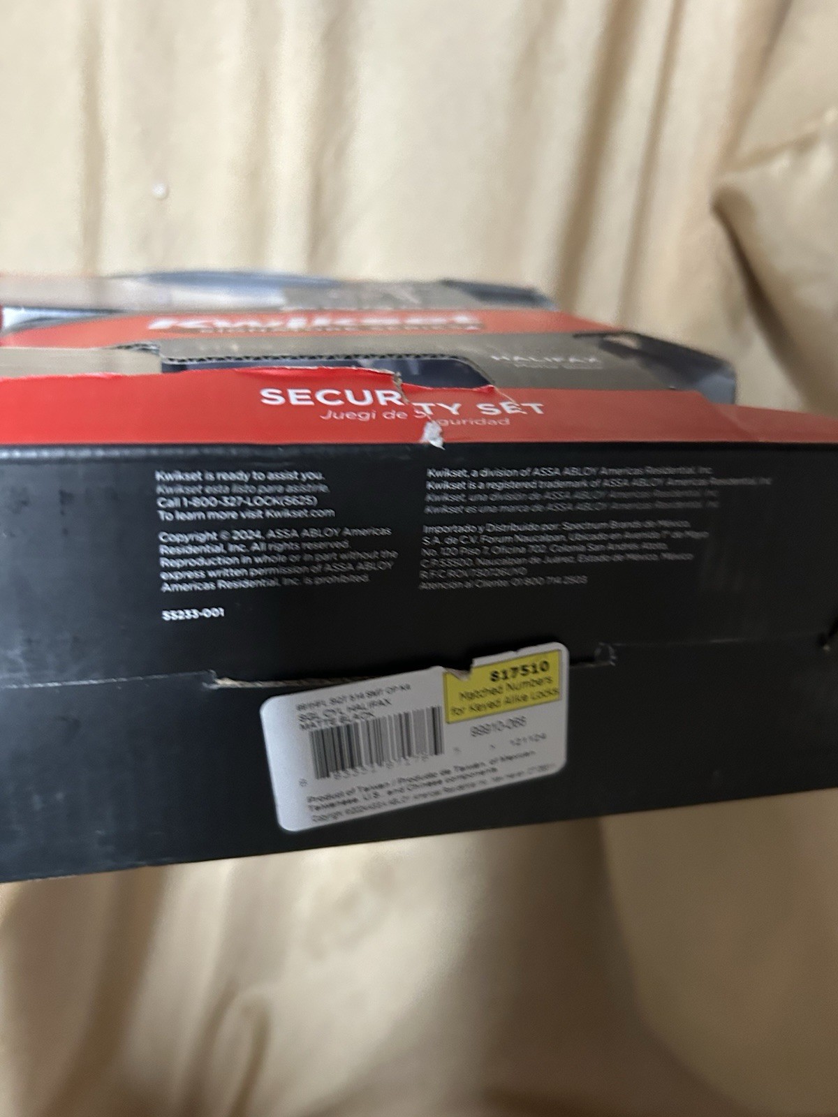 Kwikset HALIFAX 991 Entry Lever & Single Cyl Deadbolt BLACK Combo Pack 99910-068 gallery