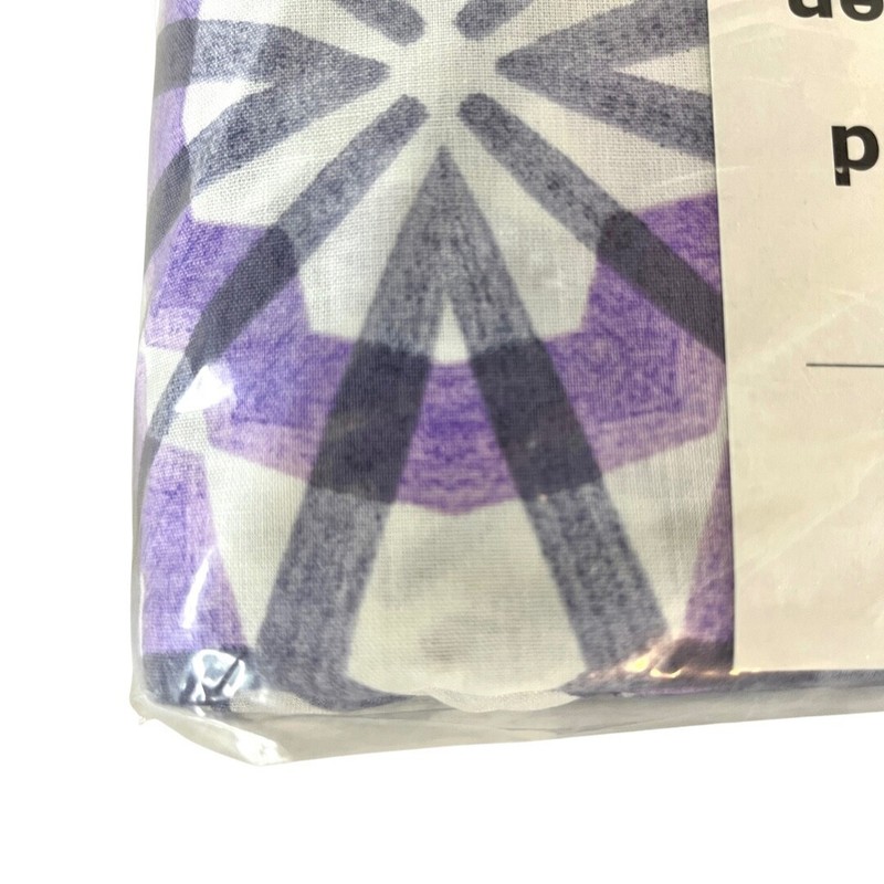 IKEA Vattenfrane Purple Gray White Queen Full Duvet Set Cover & 2 Pillowcases gallery