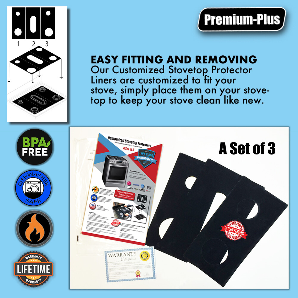 Whirlpool Stove Protectors, Custom cut to fit your Stove, Lifetime Warranty gallery