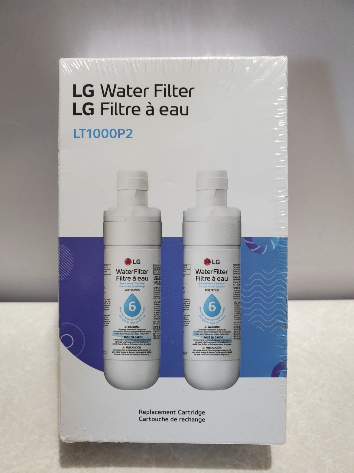 LG LT1000P2 6-Month / 200 Gallon Refrigerator Replacement Water Filter 2-Count gallery