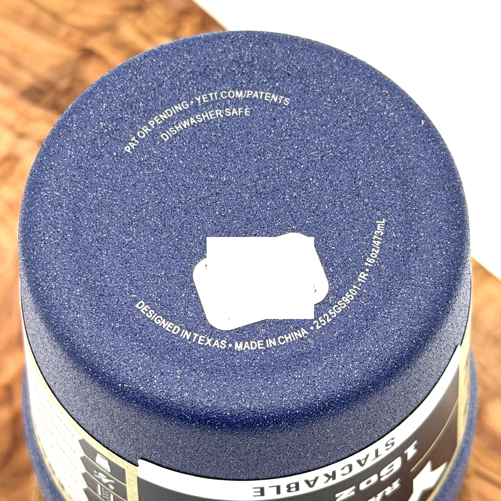 YETI Moon Dust 16 oz Stackable Cup Rambler Limited Edition Stone Texture Cup NWT gallery