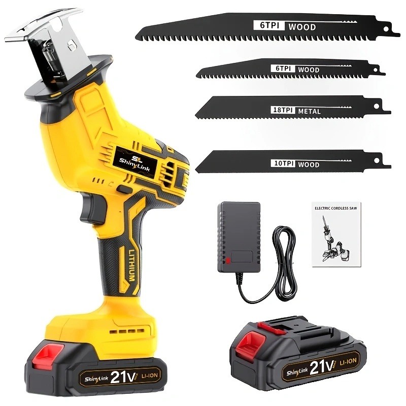 Cordless Reciprocating Saw Kit, LED & Safety Lock, Father's Day Gift gallery