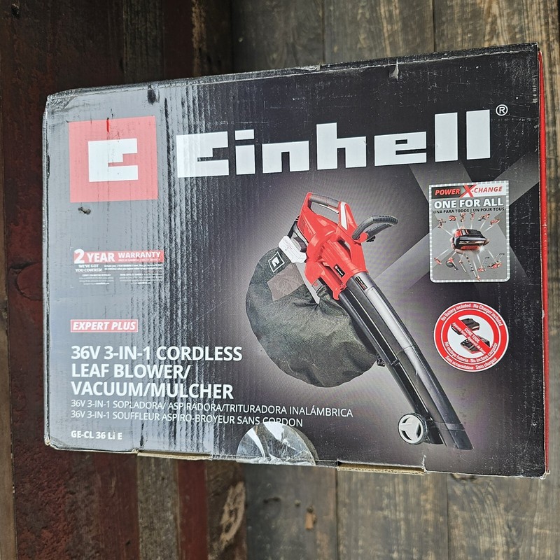 Einhell 36V 3-in-1 435 CFM Cordless Leaf Blower/Vacuum/Mulcher, Brushless Motor gallery
