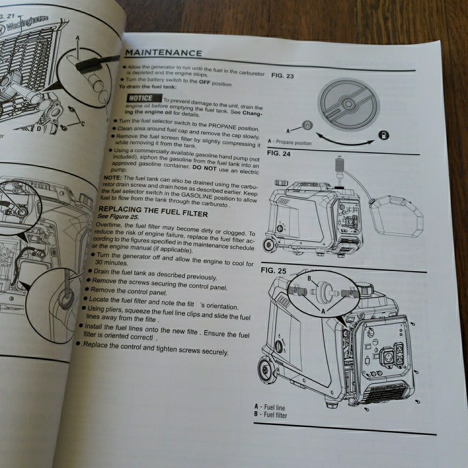 Westinghouse IGEN4000DFcv Digital Inverter Generator USER MANUAL ONLY gallery