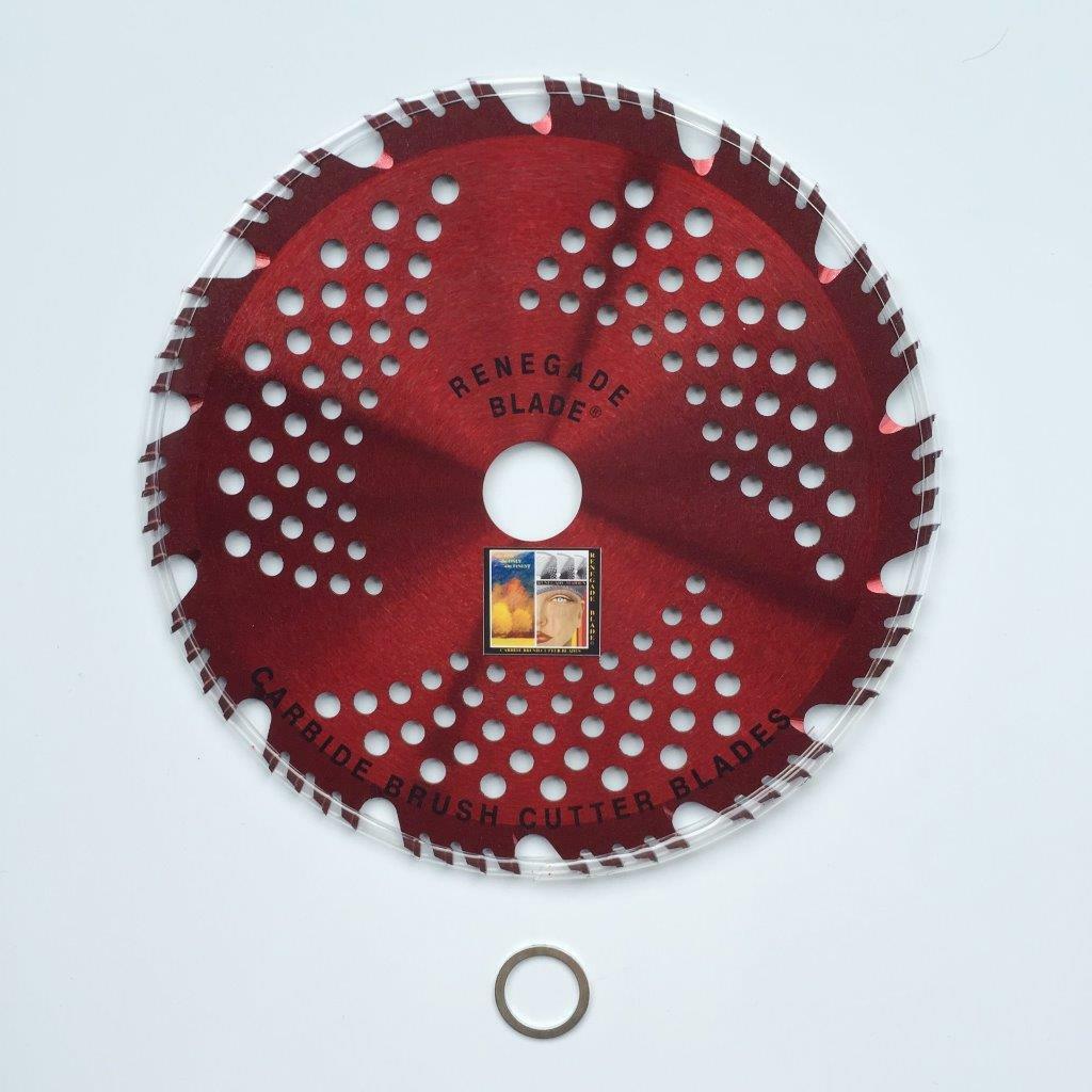 1 Blade 8"-56t "red RAZOR" RENEGADE BLADE® carbide brush cutter blade 203mm gallery