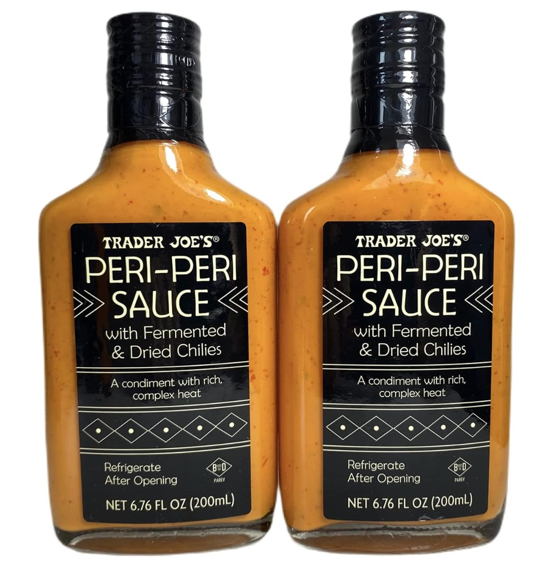 2 Trader Joe's PERI PERI SAUCE w/ Fermented & Dried Chilies Spicy Hot Yummy gallery